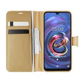 Microsonic Vestel Venüs E5 Delux Leather Wallet Gold Cep Telefonu Kılıfı