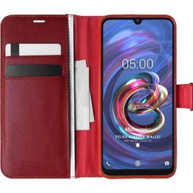 Microsonic Vestel Venüs E5 Delux Leather Wallet Kırmızı Cep Telefonu Kılıfı