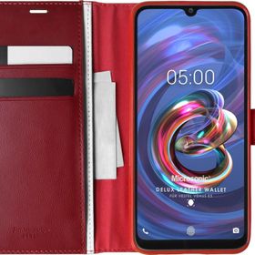 Microsonic Vestel Venüs E5 Delux Leather Wallet Kırmızı Cep Telefonu Kılıfı