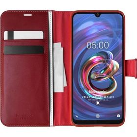 Microsonic Vestel Venüs E5 Delux Leather Wallet Kırmızı Cep Telefonu Kılıfı