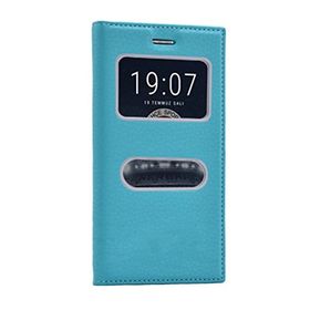 Microsonic Vestel Venüs V3 5010 Gizli Mıknatıslı Dual View Delux Turkuaz Kılıf