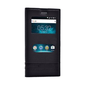 Microsonic Vestel Venüs V3 5020 Dual View Gizli Mıknatıslı Siyah Kılıf