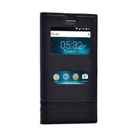 Microsonic Vestel Venüs V3 5020 Dual View Gizli Mıknatıslı Siyah Kılıf