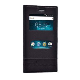 Microsonic Vestel Venüs V3 5020 Dual View Gizli Mıknatıslı Siyah Kılıf