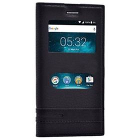Microsonic Vestel Venüs V3 5020 Dual View Gizli Mıknatıslı Siyah Kılıf