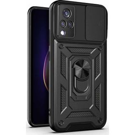 Microsonic Vivo V21 Impact Resistant Siyah Cep Telefonu Kılıfı