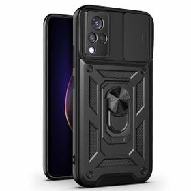 Microsonic Vivo V21 Impact Resistant Siyah Cep Telefonu Kılıfı