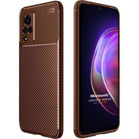 Microsonic Vivo V21 Legion Series Kahverengi Cep Telefonu Kılıfı
