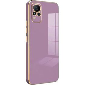 Microsonic Vivo V21 Olive Plated Lila Kılıf