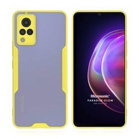 Microsonic Vivo V21 Paradise Glow Sarı Cep Telefonu Kılıfı