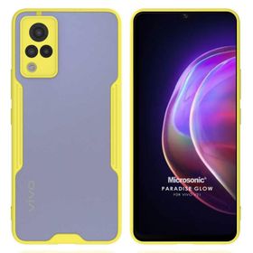 Microsonic Vivo V21 Paradise Glow Sarı Cep Telefonu Kılıfı