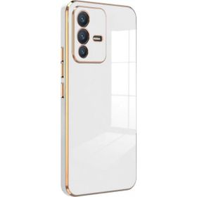 Microsonic Vivo V23 5G Olive Plated Beyaz Kılıf
