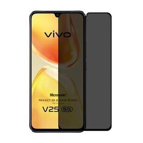 Microsonic Vivo V25 5G Privacy 5D Gizlilik Filtreli Siyah Cam Ekran Koruyucu
