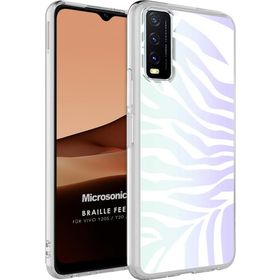 Microsonic Vivo Y11S Braille Feel Desenli Zebra Cep Telefonu Kılıfı