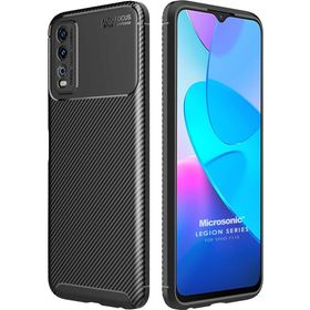 Microsonic Vivo Y11S Legion Series Siyah Cep Telefonu Kılıfı