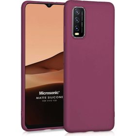 Microsonic Vivo Y11S Matte Silikon Kırmızı Cep Telefonu Kılıfı