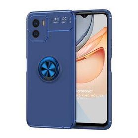 Microsonic Vivo Y15S Kickstand Ring Holder Lacivert Cep Telefonu Kılıfı