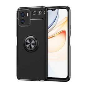 Microsonic Vivo Y15S Kickstand Ring Holder Siyah Cep Telefonu Kılıfı