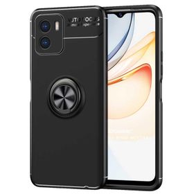 Microsonic Vivo Y15S Kickstand Ring Holder Siyah Cep Telefonu Kılıfı