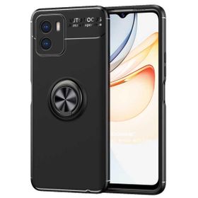 Microsonic Vivo Y15S Kickstand Ring Holder Siyah Cep Telefonu Kılıfı