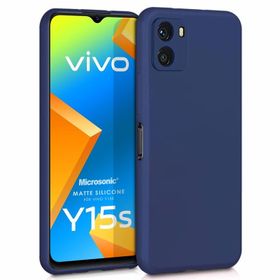 Microsonic Vivo Y15S Matte Silikon Mor Cep Telefonu Kılıfı