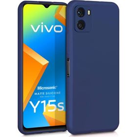 Microsonic Vivo Y15S Matte Silikon Mor Cep Telefonu Kılıfı