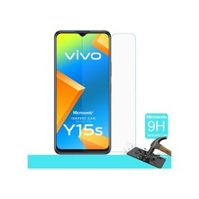 Microsonic Vivo Y15S Tempered Glass Cam Ekran Koruyucu