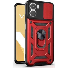 Microsonic Vivo Y16 Impact Resistant Kırmızı Cep Telefonu Kılıfı
