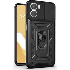 Microsonic Vivo Y16 Impact Resistant Siyah Cep Telefonu Kılıfı