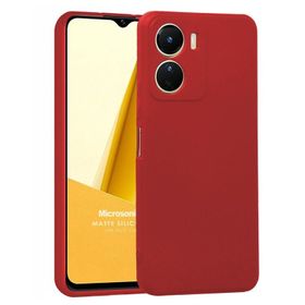 Microsonic Vivo Y16 Matte Silikon Sarı Cep Telefonu Kılıfı