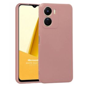 Microsonic Vivo Y16 Matte Silikon Sarı Cep Telefonu Kılıfı
