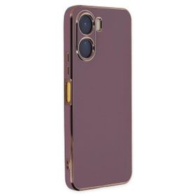 Microsonic Vivo Y16 Olive Plated Lila Cep Telefonu Kılıfı
