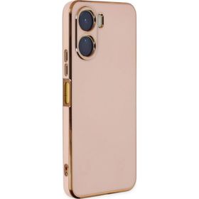 Microsonic Vivo Y16 Olive Plated Pembe Cep Telefonu Kılıfı