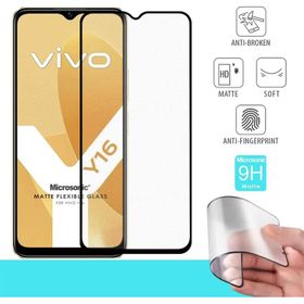 Microsonic Vivo Y16 Seramik Matte Flexible Siyah Ekran Koruyucu