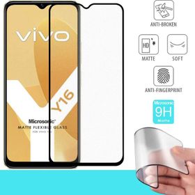 Microsonic Vivo Y16 Seramik Matte Flexible Siyah Ekran Koruyucu
