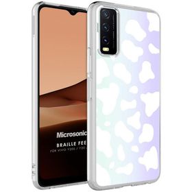 Microsonic Vivo Y20 Braille Feel Desenli Zebra Cep Telefonu Kılıfı