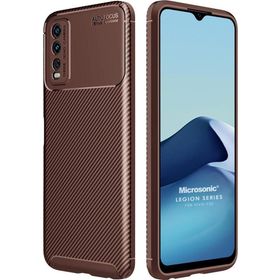 Microsonic Vivo Y20 Legion Series Kahverengi Cep Telefonu Kılıfı