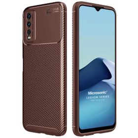 Microsonic Vivo Y20 Legion Series Kahverengi Cep Telefonu Kılıfı