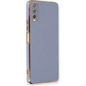 Microsonic Vivo Y20 Olive Plated Lavanta Grisi Kılıf