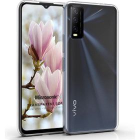 Microsonic Vivo Y20 Transparent Soft Beyaz Cep Telefonu Kılıfı