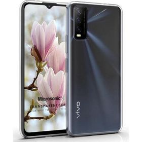 Microsonic Vivo Y20 Transparent Soft Beyaz Cep Telefonu Kılıfı