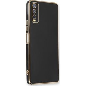 Microsonic Vivo Y20S Olive Plated Siyah Kılıf