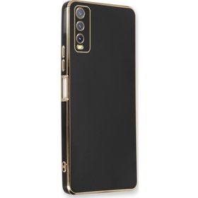 Microsonic Vivo Y20S Olive Plated Siyah Kılıf