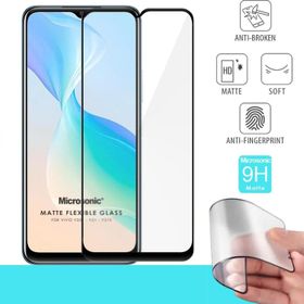 Microsonic Vivo Y21S Seramik Matte Flexible Siyah Cep Telefonu Ekran Koruyucusu