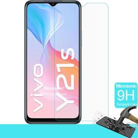 Microsonic Vivo Y21S Tempered Glass Cam Ekran Koruyucu