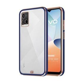 Microsonic Vivo Y32 Laser Plated Soft Lacivert Cep Telefonu Kılıfı