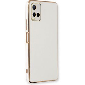 Microsonic Vivo Y32 Olive Plated Beyaz Cep Telefonu Kılıfı