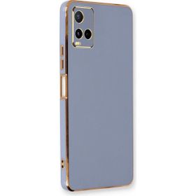 Microsonic Vivo Y32 Olive Plated Lavanta Grisi Kılıf