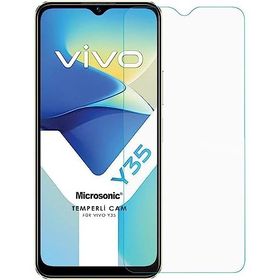 Microsonic Vivo Y35 Tempered Glass Cam Ekran Koruyucu