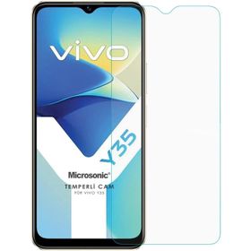 Microsonic Vivo Y35 Tempered Glass Cam Ekran Koruyucu